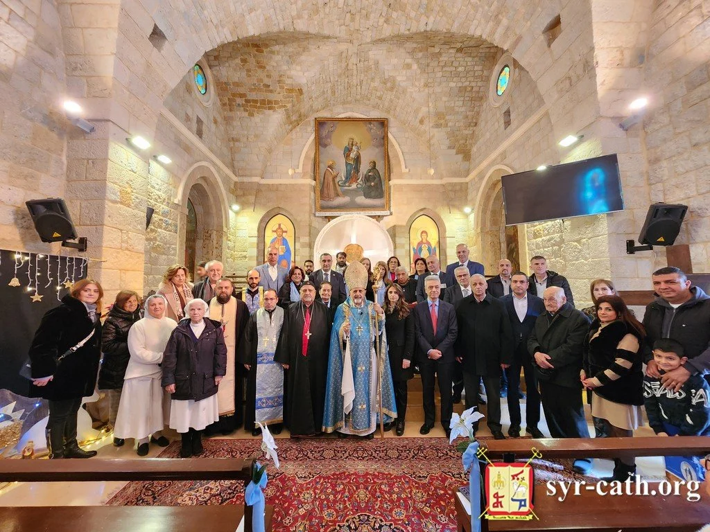 غبطة البطريرك مار اغناطيوس يوسف الثالث يونان يحتفل بقداس يوبيل 125 سنة على تأسيس أخوية الحبل بلا دنس في دير الشرفة