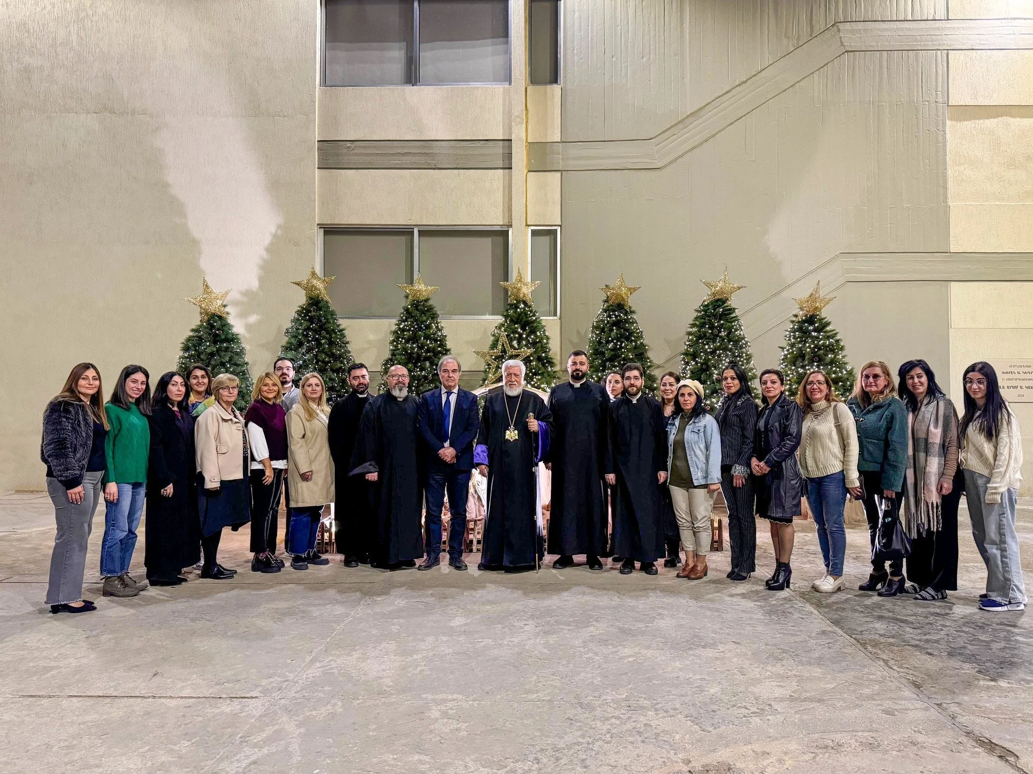 His Holiness Catholicos Aram I Visits Aram I Armenological Institute for Festive Meeting