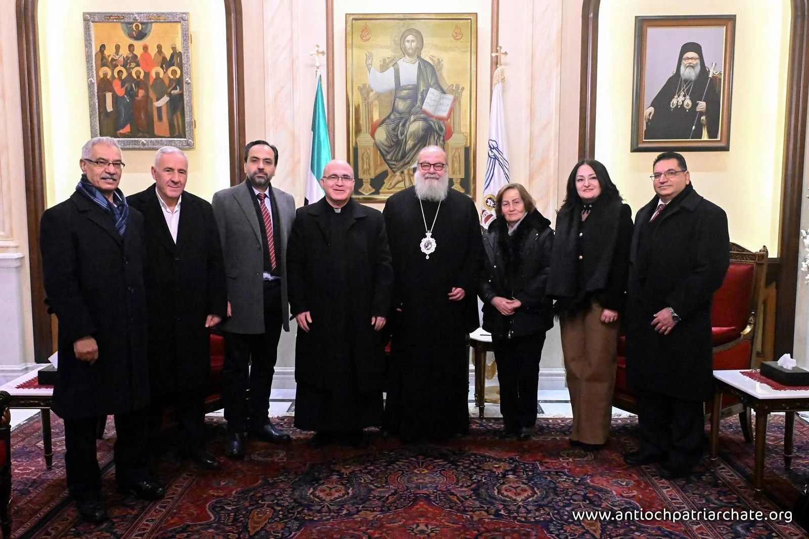 غبطة البطريرك يوحنّا العاشر يستقبل وفدًا من الكنيسة الكلدانيّة في دمشق