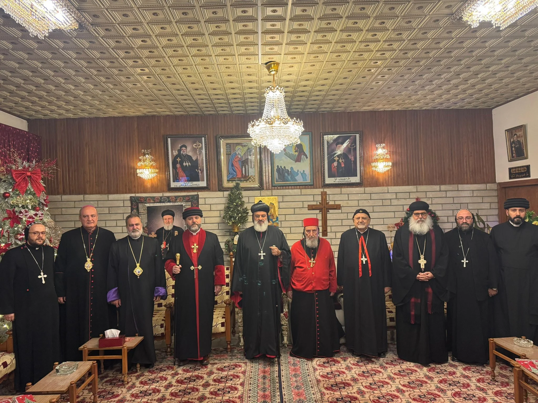 His Holiness Patriarch Mor Ignatius Aphrem II Receives the Heads of the Churches in Baghdad