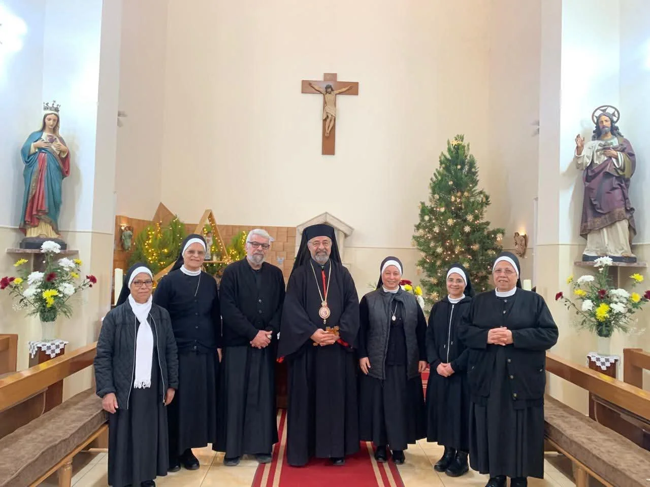 غبطة البطريرك الأنبا إبراهيم إسحق يزور راهبات القديس شارل بورومي في الإسكندريّة