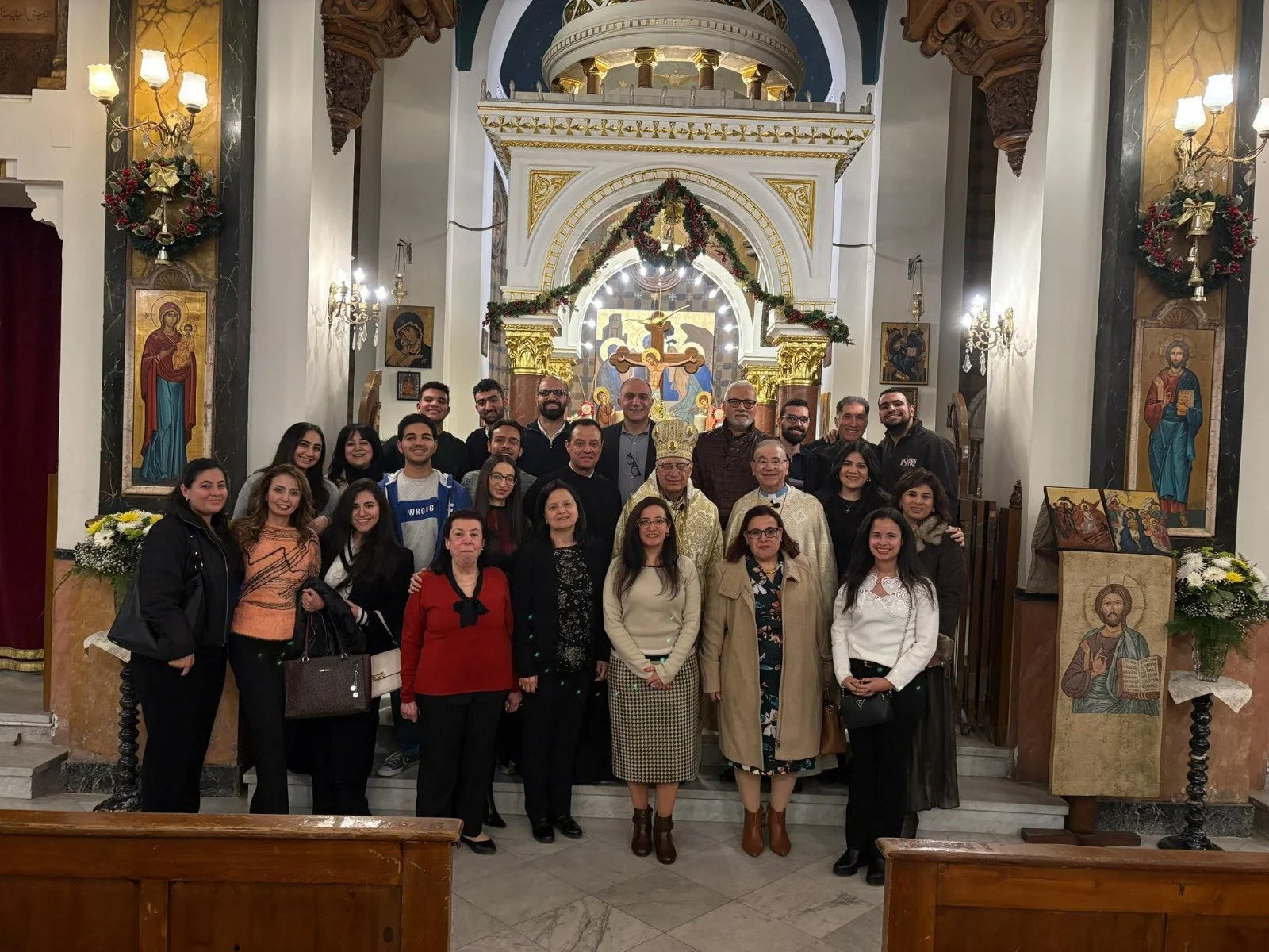 غبطة البطريرك يوسف العبسي يتفقّد الأحوال الرعويّة لكنيسة القدّيس كيرلس في مصر الجديدة