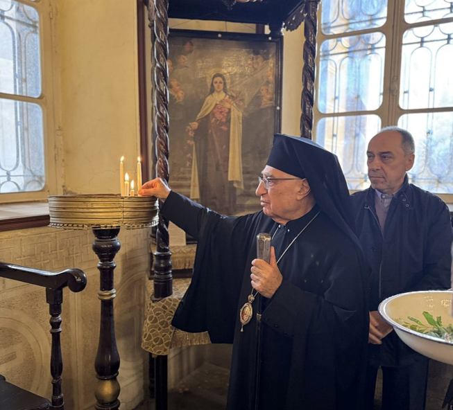 غبطة البطريرك يوسف العبسي في زيارة رعوية تفقدية إلى كنيسة سيدة البشارة للروم الملكيّين الكاثوليك في مدينة طنطا المصرية