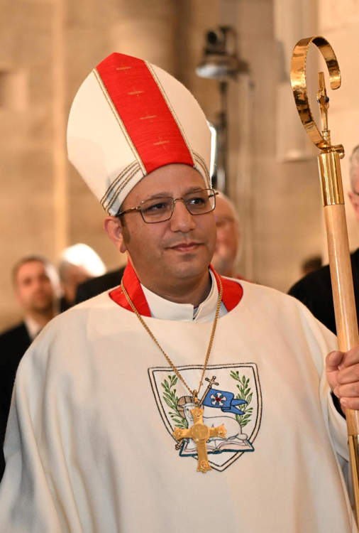 The MECC Secretary General Professor Michel Abs Congratulates His Eminence Bishop Reverend Dr. Imad Moussa Haddad