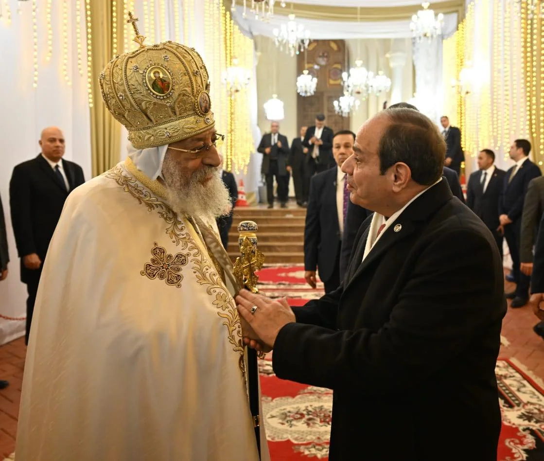 اتّصال من فخامة الرئيس عبد الفتاح السيسي للاطمئنان على صحّة قداسة البابا تواضروس الثاني