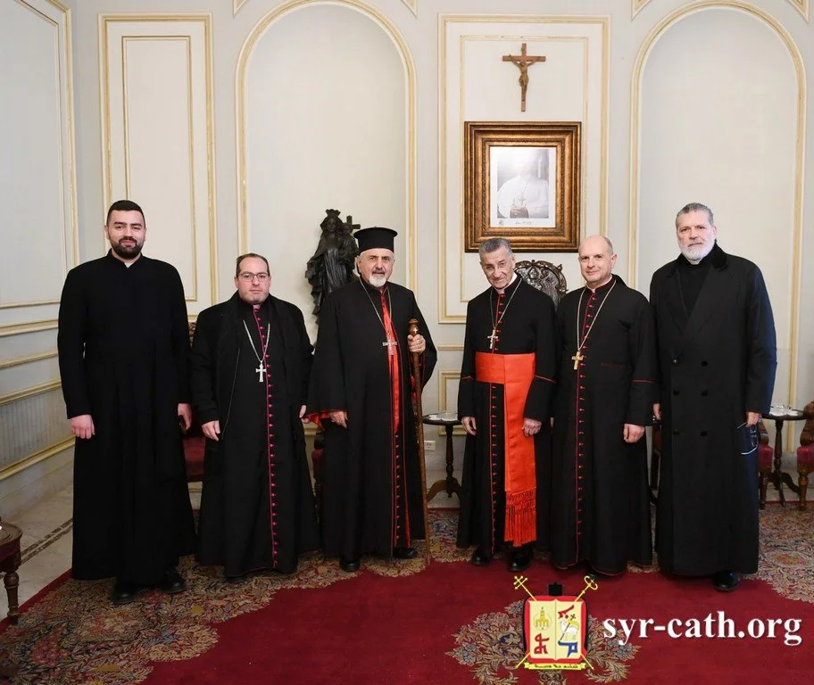 غبطة البطريرك مار اغناطيوس يوسف الثالث يونان يزور غبطة البطريرك الكاردينال مار بشارة بطرس الراعي