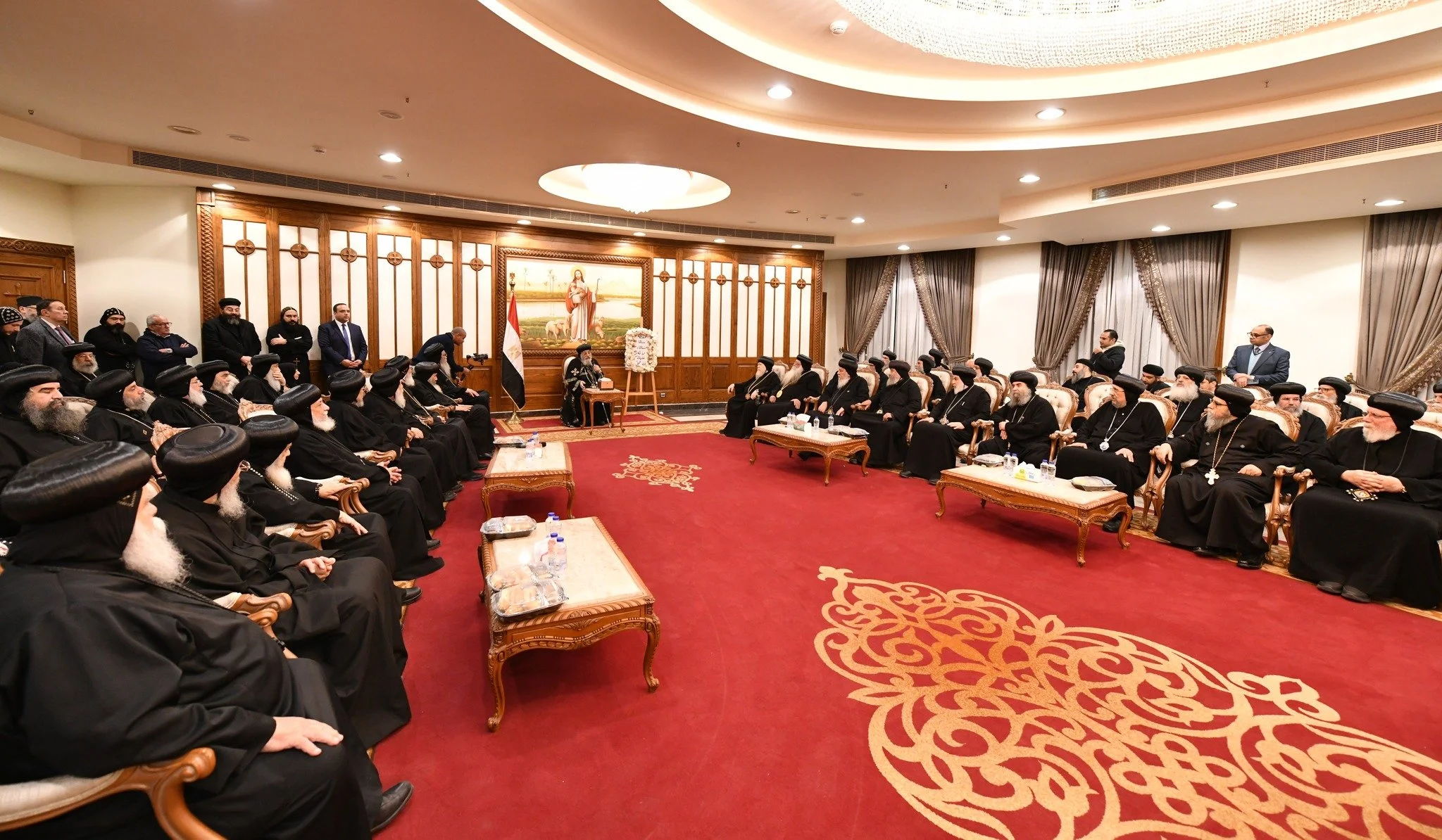 The Church Metropolitans and Bishops Welcome His Holiness Pope Tawadros II Following His Return from Austria