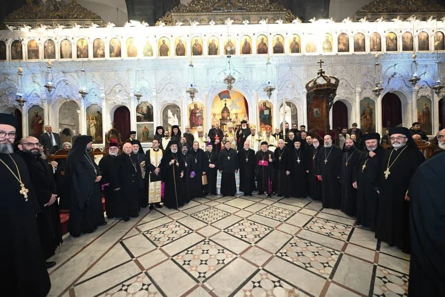 غبطة البطريرك يوسف العبسي يحتفل بالليتورجيا الإلهية المقدسة لمناسبة نهاية خدمة سفير دولة الفاتيكان في سورية نيافة الكاردينال ماريو زيناري