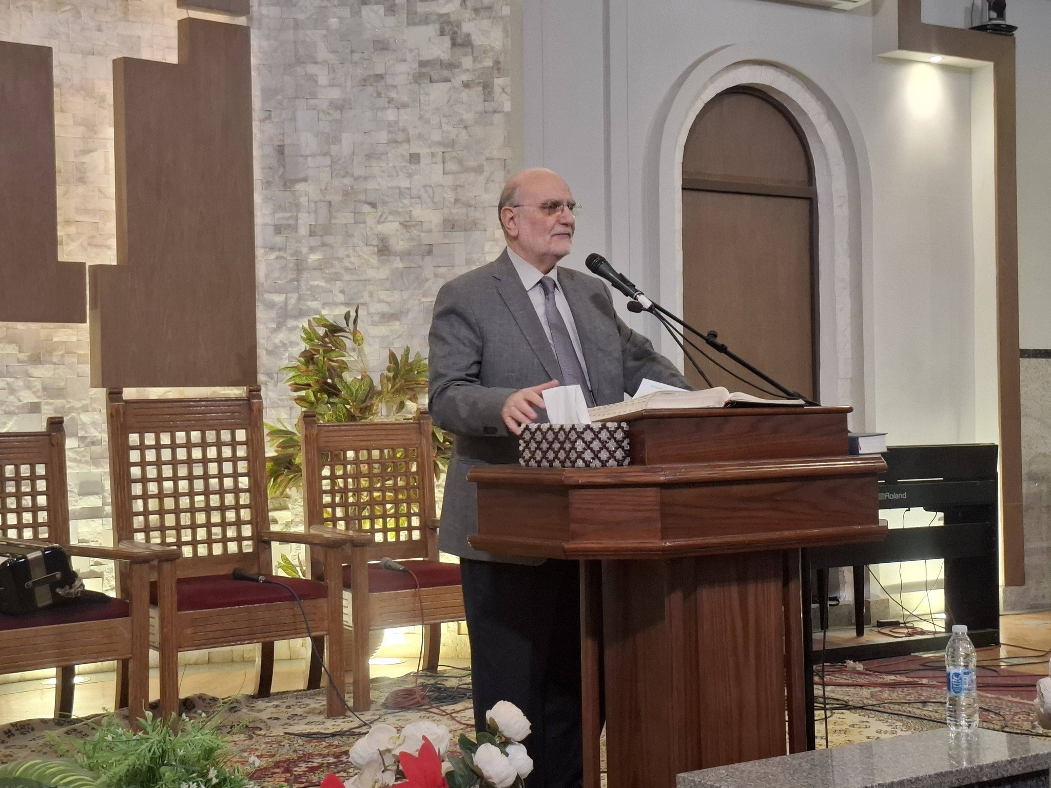 The MECC Secretary General Professor Michel Abs Delivers a Word at the Fourth Day of the Week of Prayer for Christian Unity