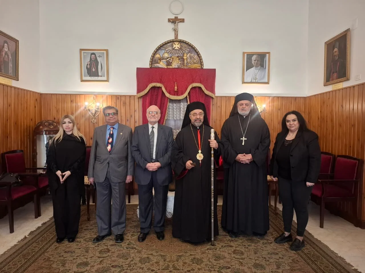 His Beatitude Patriarch Anba Ibrahim Isaac Receives the MECC Secretary General Professor Michel Abs and the MECC Delegation
