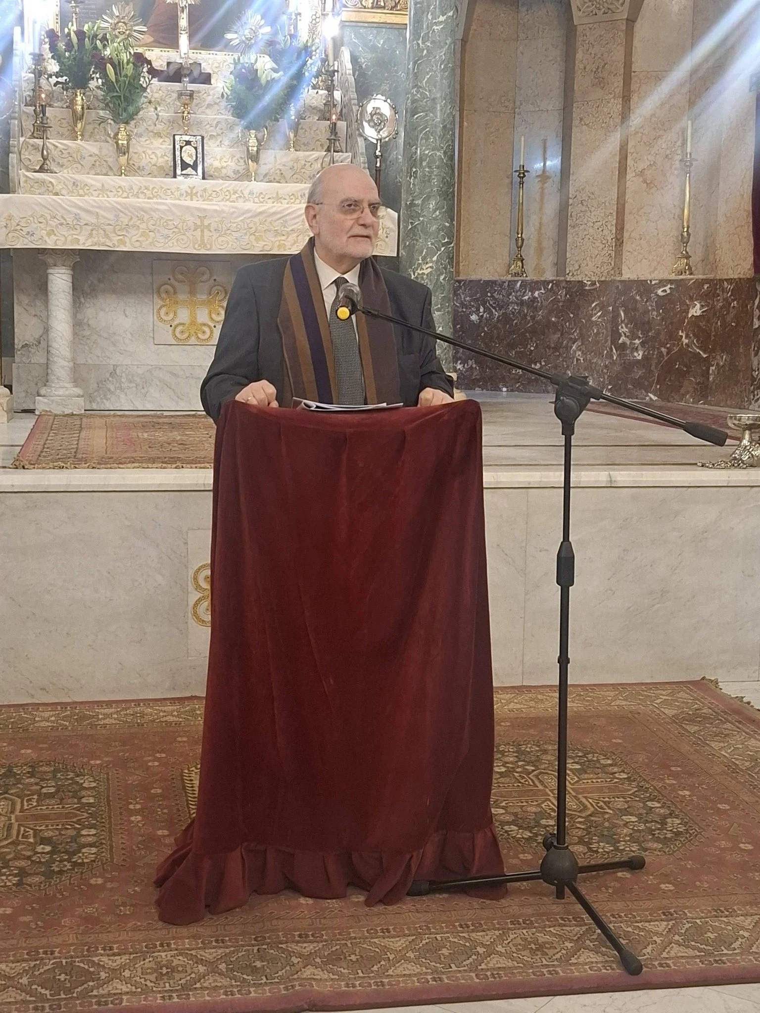 The MECC Secretary General Professor Michel Abs Delivers a Word at the Fifth Day of the Week of Prayer for Christian Unity
