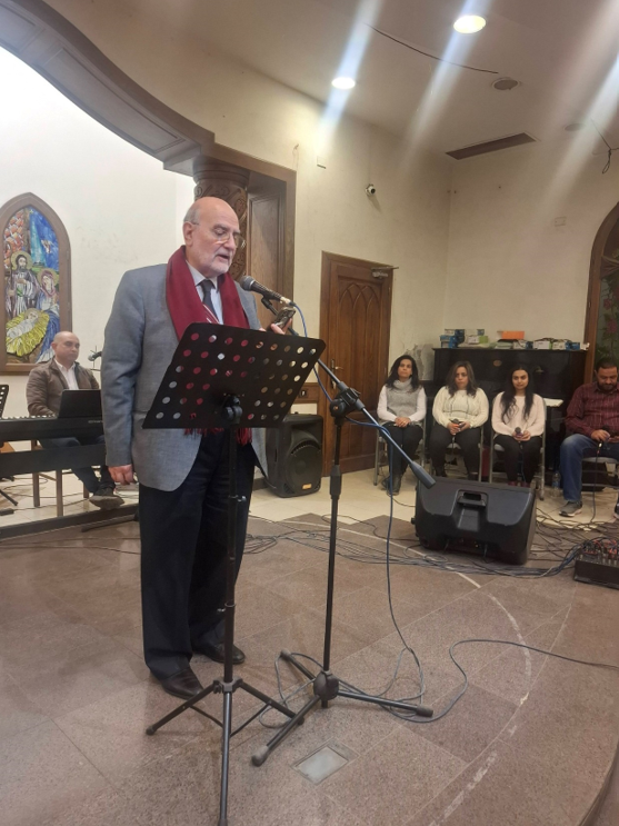 الأمين العام لمجلس كنائس الشرق الأوسط البروفسور ميشال عبس يلقي كلمة في لقاء يوم الشباب في أسبوع الصلاة من أجل وحدة المسيحيين  2026_ الكنيسة الانجيلية_ الجيزة_ القاهرة