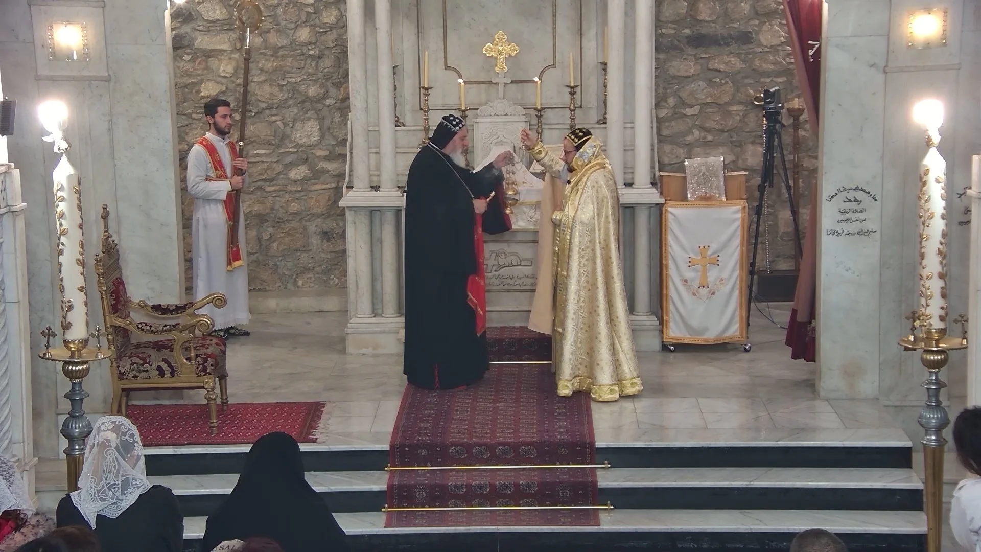 His Holiness Patriarch Mor Ignatius Aphrem II Presides Over the Holy Qurobo on the Occasion of the Fast of Nineveh at St. Georges Patriarchal Cathedral in Bab Touma, Damascus