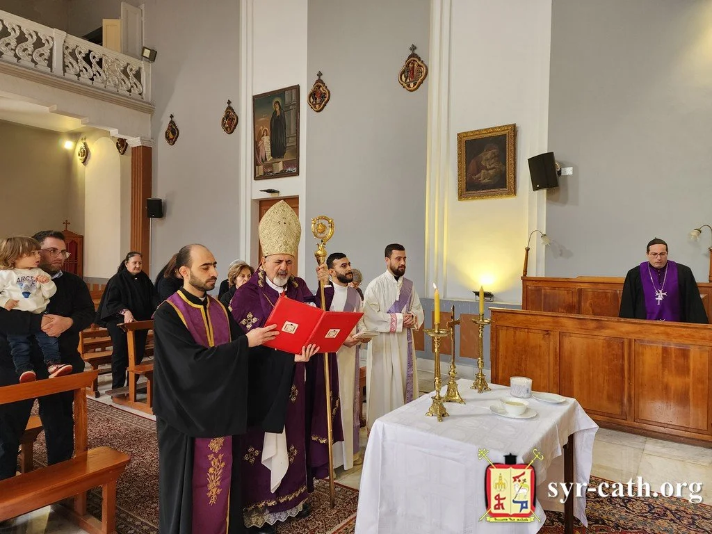غبطة البطريرك مار اغناطيوس يوسف الثالث يونان يحتفل بقداس أحد عرس قانا الجليل والأول من زمن الصوم ويقيم رتبة المسامحة