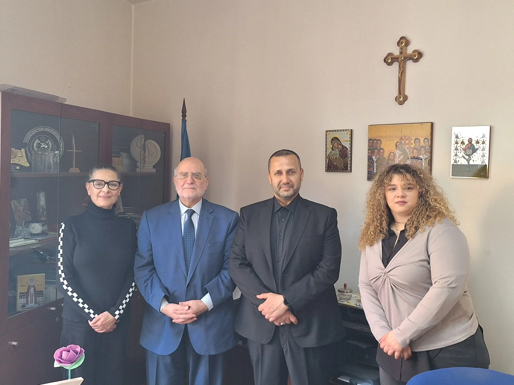 البروفسور ميشال عبس يستقبل رئيس بلدية بيت ياحون السيد مصطفى مكي