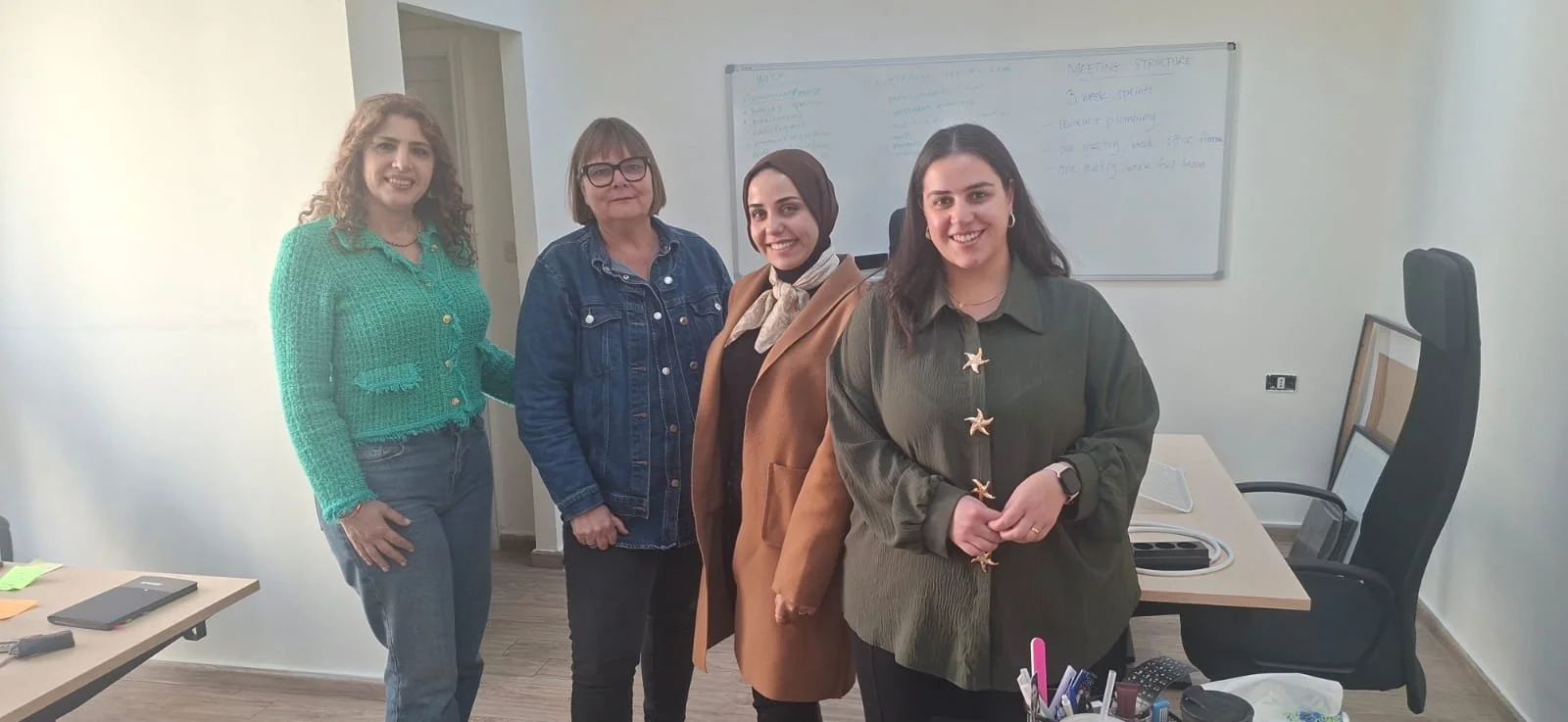 MECC Senior HR Officer Mrs. Caroline Haddad Meets with the Regional Manager of ACT Church of Sweden Ms. Maria Lövström, in Amman