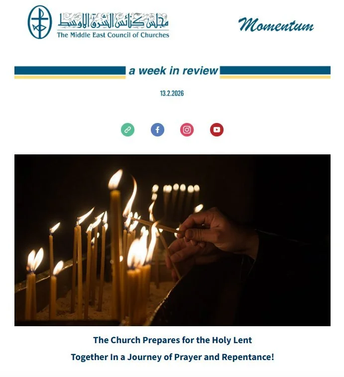 The Middle East Council of Churches (MECC) Issues Its Weekly Newsletter