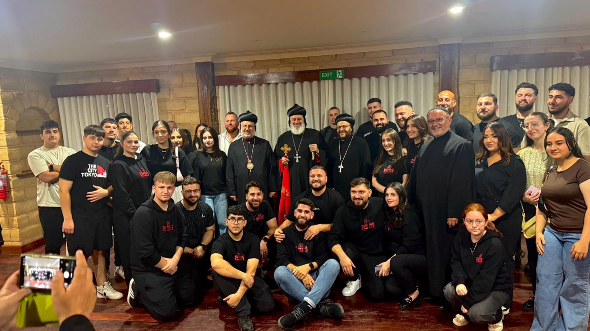 قداسة البطريرك مار إغناطيوس أفرام الثاني يلتقي بشبيبة كنيسة مار جرجس في ملبورن