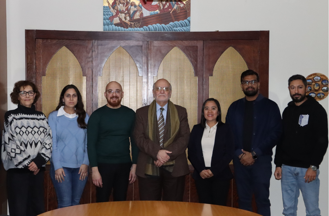 إجتماع تنسيقي بين الأمين العام لمجلس كنائس الشرق الأوسط البروفسور ميشال عبس ووفد من منظّمة تيرفند