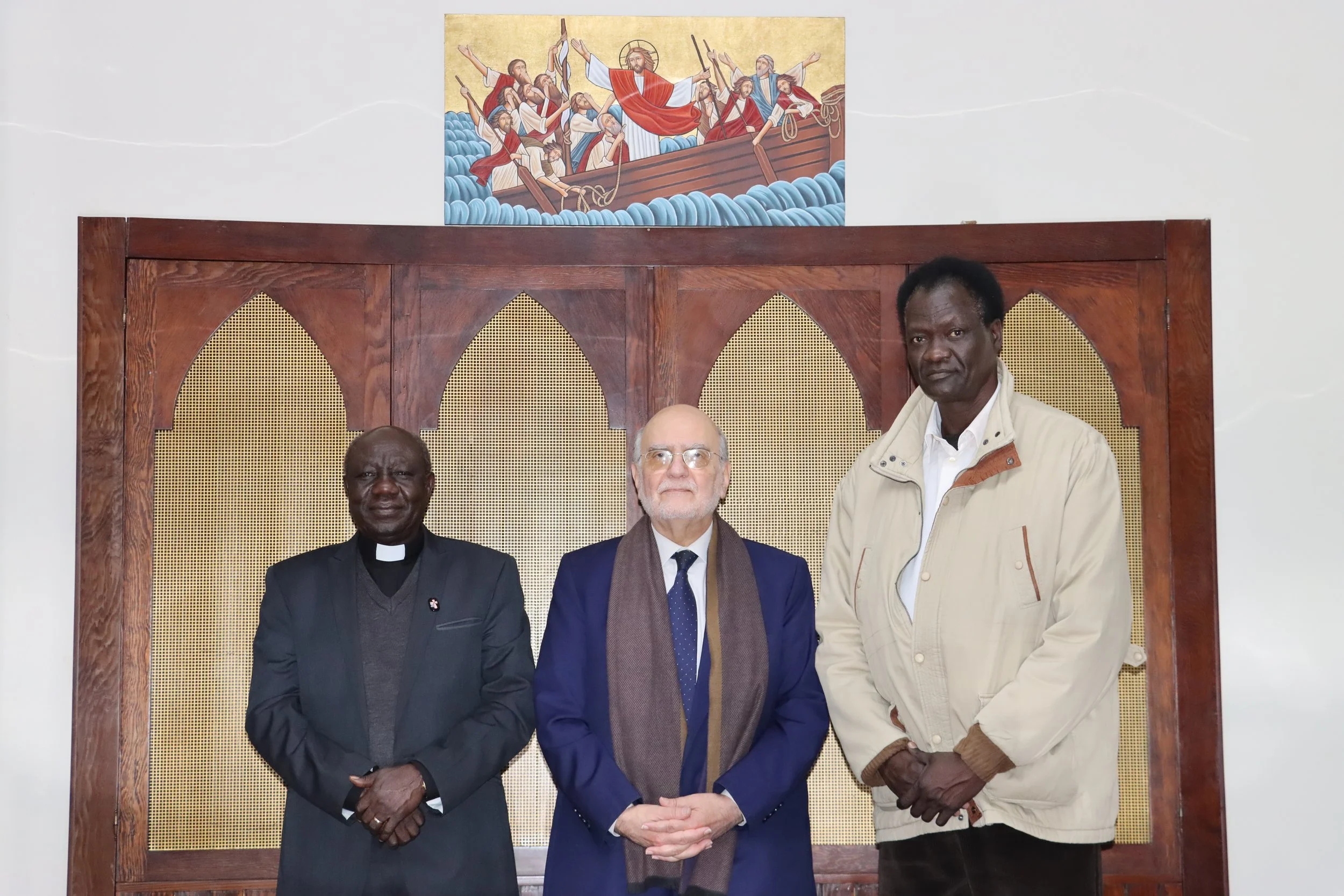 The MECC Secretary General Professor Michel Abs Receives a Delegation from the Sudanese Christian Community in Lebanon