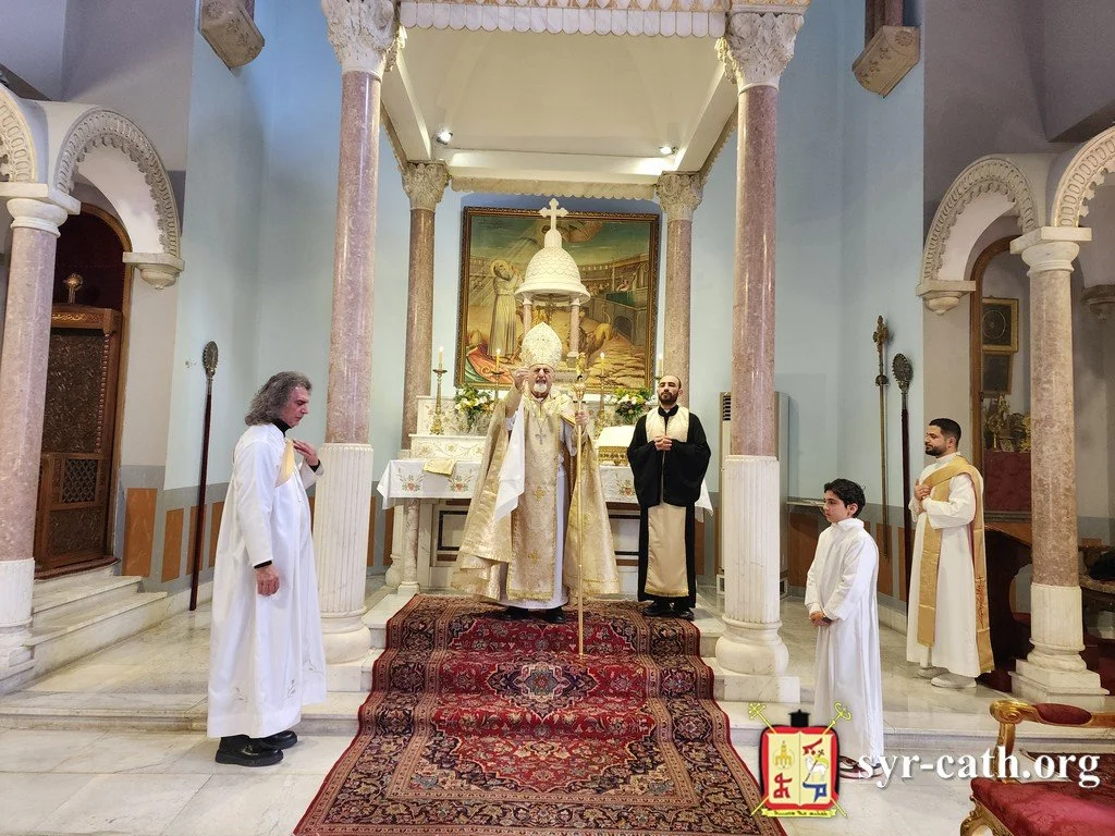 غبطة البطريرك مار اغناطيوس يوسف الثالث يونان يحتفل بقداس الأحد الثالث من زمن الصوم الكبير وهو أحد شفاء المخلَّع ويصلّي من أجل السلام والأمان في بلادنا ومنطقتنا