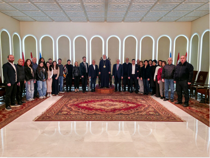 His Holiness Catholicos Aram I Welcomes the Armenian National Chamber Orchestra During Lebanon Visit