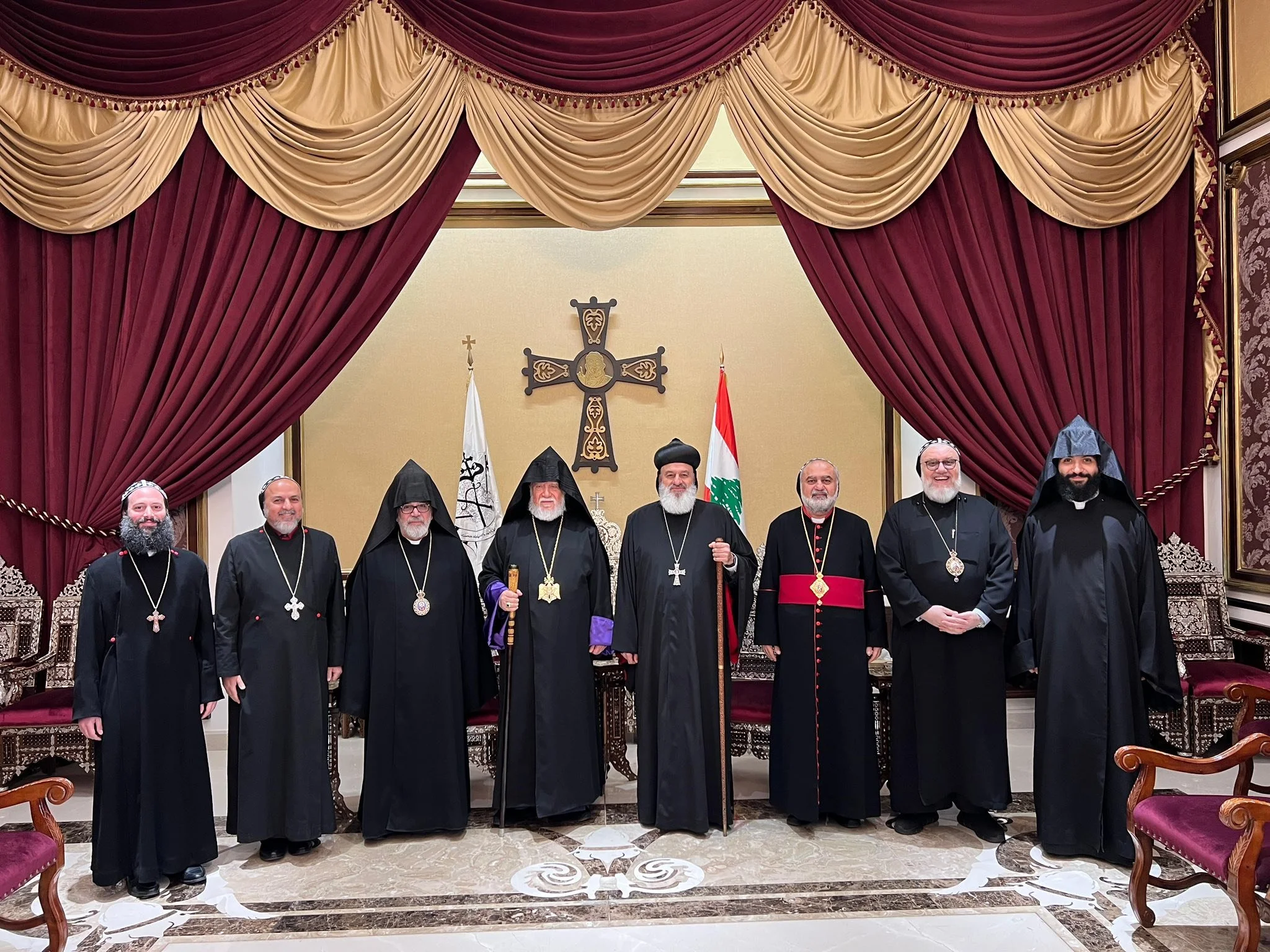 قداسة البطريرك مار إغناطيوس أفرام الثاني يستقبل قداسة الكاثوليكوس آرام الأول