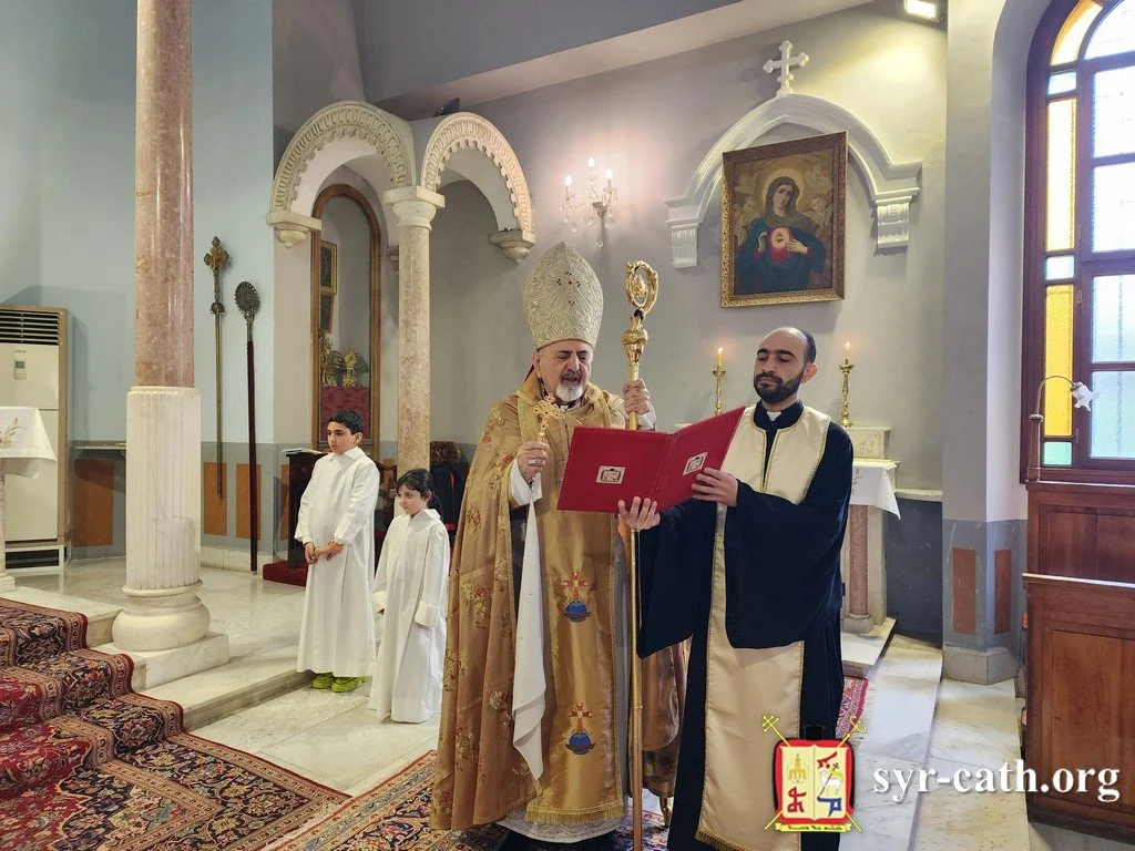 غبطة البطريرك مار اغناطيوس يوسف الثالث يونان يحتفل بقداس الأحد الخامس من زمن الصوم الكبير وهو أحد إحياء ابن أرملة نائين