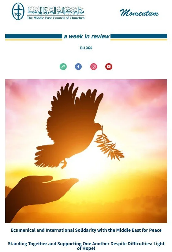 The Middle East Council of Churches (MECC) Issues Its Weekly Newsletter