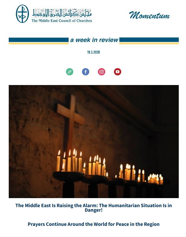 The Middle East Council of Churches (MECC) Issues Its Weekly Newsletter