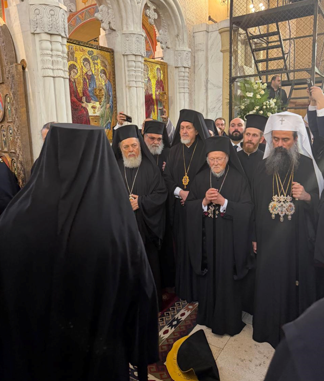 ممثّلًا الكنيسة الأنطاكية الأرثوذكسية في جناز كاثوليكوس وبطريرك جورجيا إيليا الثاني