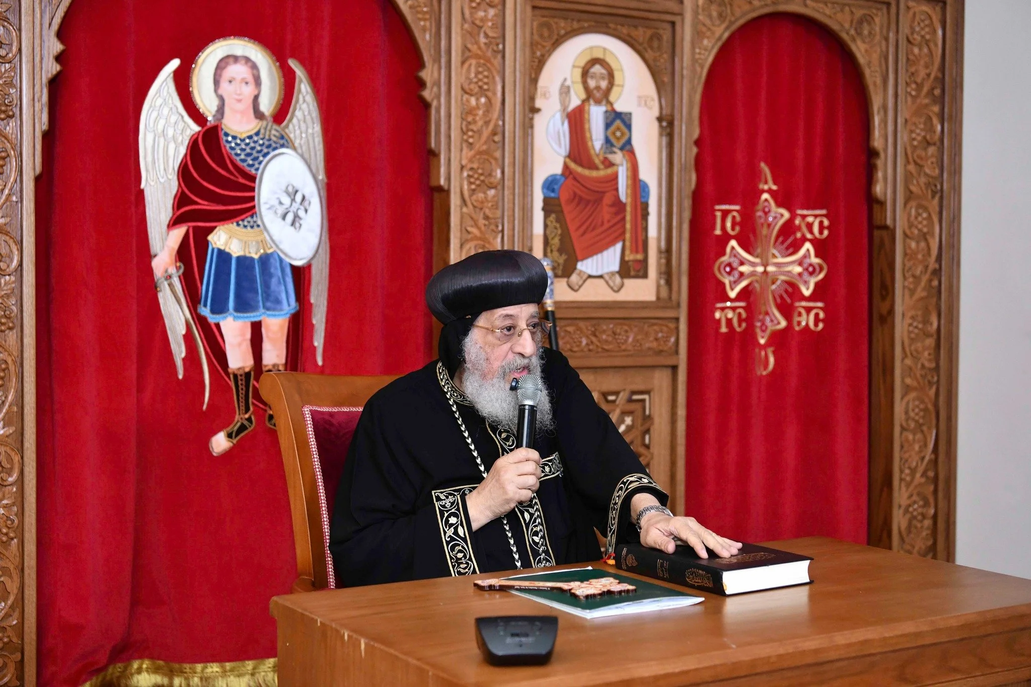 قداسة البابا تواضروس الثاني يعلن عن توقف اجتماع الأربعاء خلال فترة الخمسين المقدسة ويهنئ بمرور 40 عامًا على ظهور العذراء في كنيسة بابا دوبلو