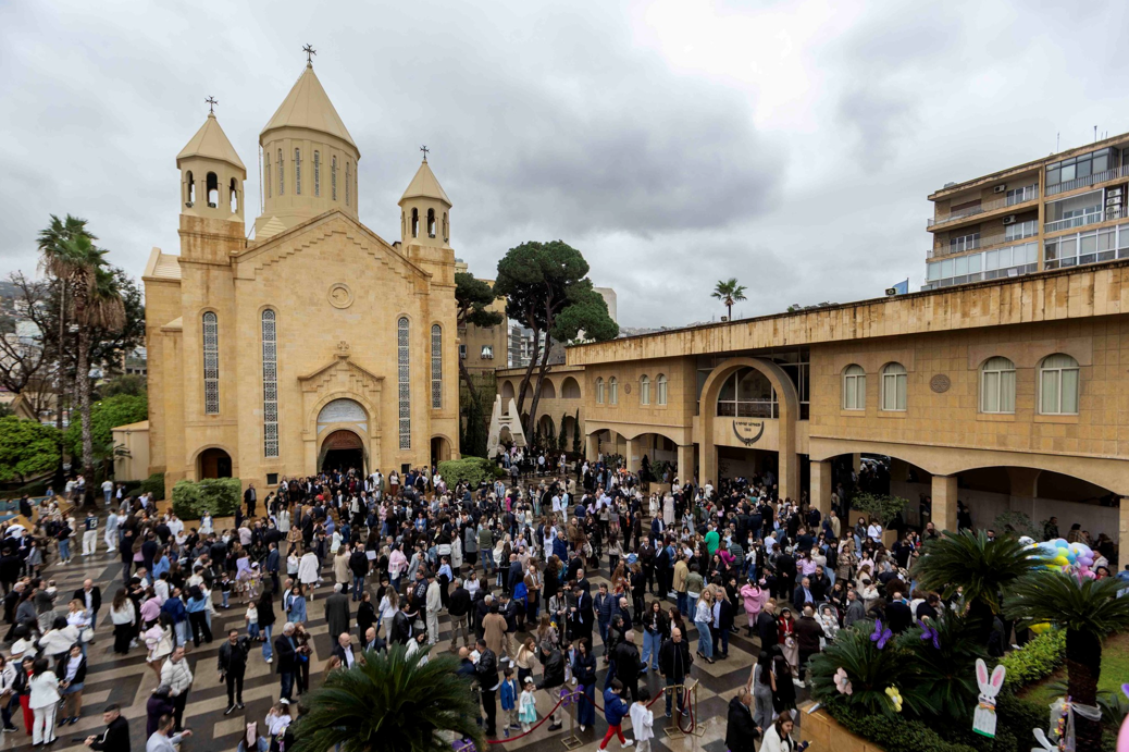 His Holiness Catholicos Aram I Celebrates Palm Sunday at the Catholicosate of the Holy See of Cilicia in Antelias, Lebanon