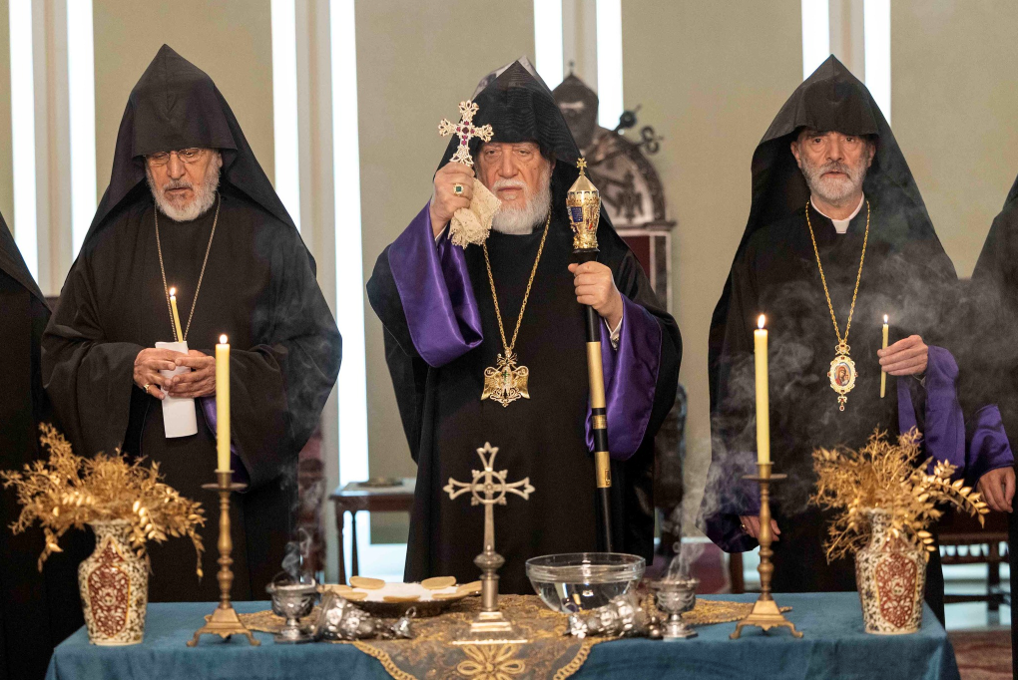 His Holiness Catholicos Aram I Presides Over the Djrakaluyts Divine Liturgy and Blessing of the Home Service at the Catholicosate of the Holy See of Cilicia in Antelias, Lebanon