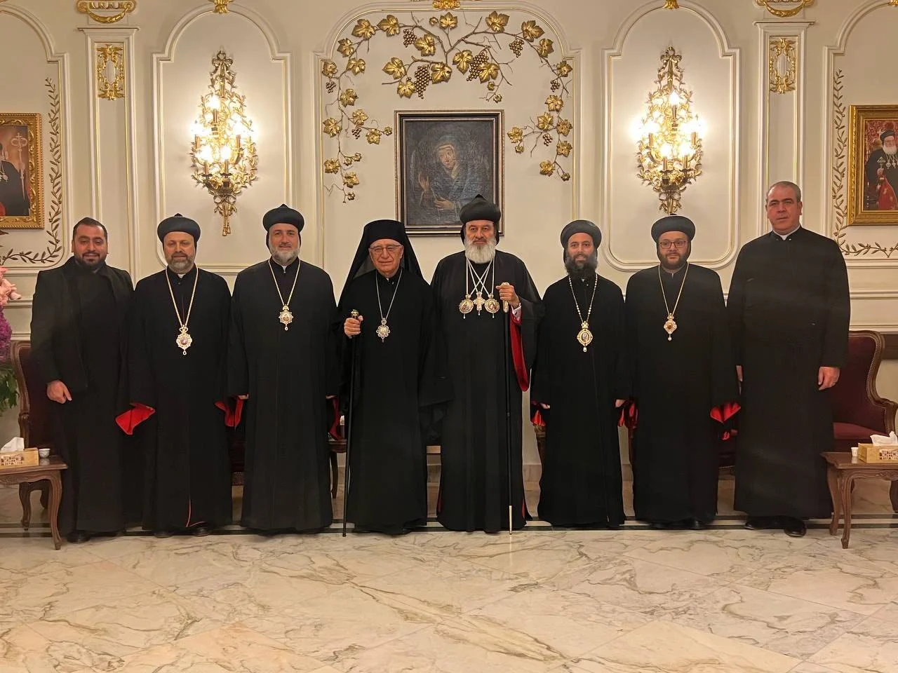 His Holiness Patriarch Mor Ignatius Aphrem II Receives His Beatitude Patriarch Youssef Al-Absi