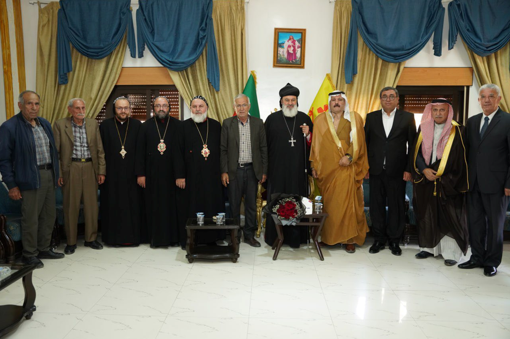 His Holiness Patriarch Mor Ignatius Aphrem II Receives Delegations in Qamishly