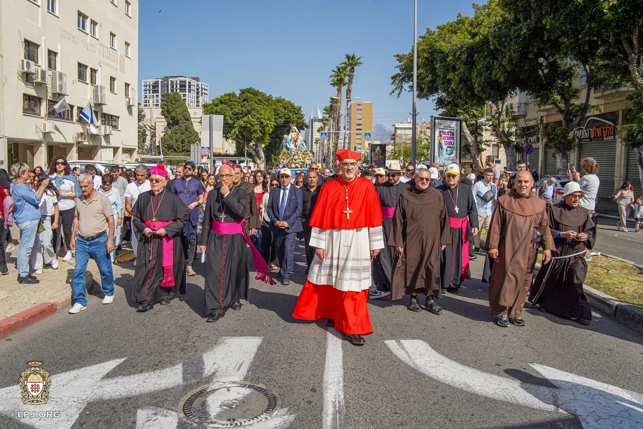 His Beatitude Patriarch Cardinal Pierbattista Pizzaballa Presides Over the Traditional Procession of Our Lady of Mount Carmel - the Ascent of the Virgin