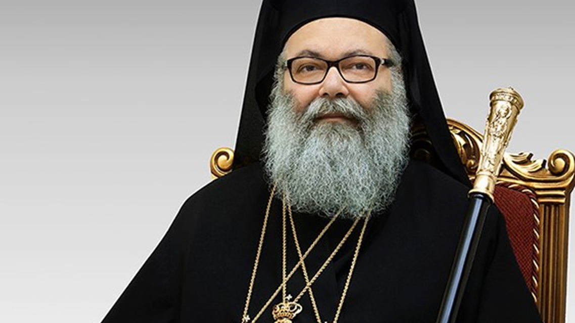 His Beatitude Patriarch John X Congratulates the New Patriarch of Georgia: