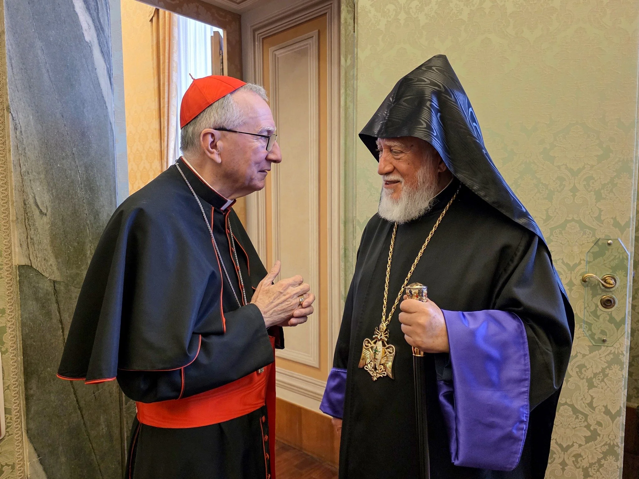 Lebanon, Artsakh and the Middle East on the Agenda of Discussion Between His Holiness Catholicos Aram I and the Vatican Secretary of State His Eminence Cardinal Pietro Parolin