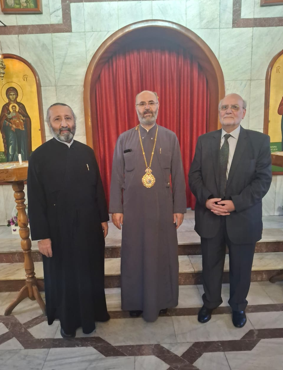 His Eminence Metropolitan Ghattas Hazim Receives the MECC Secretary General Professor Michel Abs in Baghdad