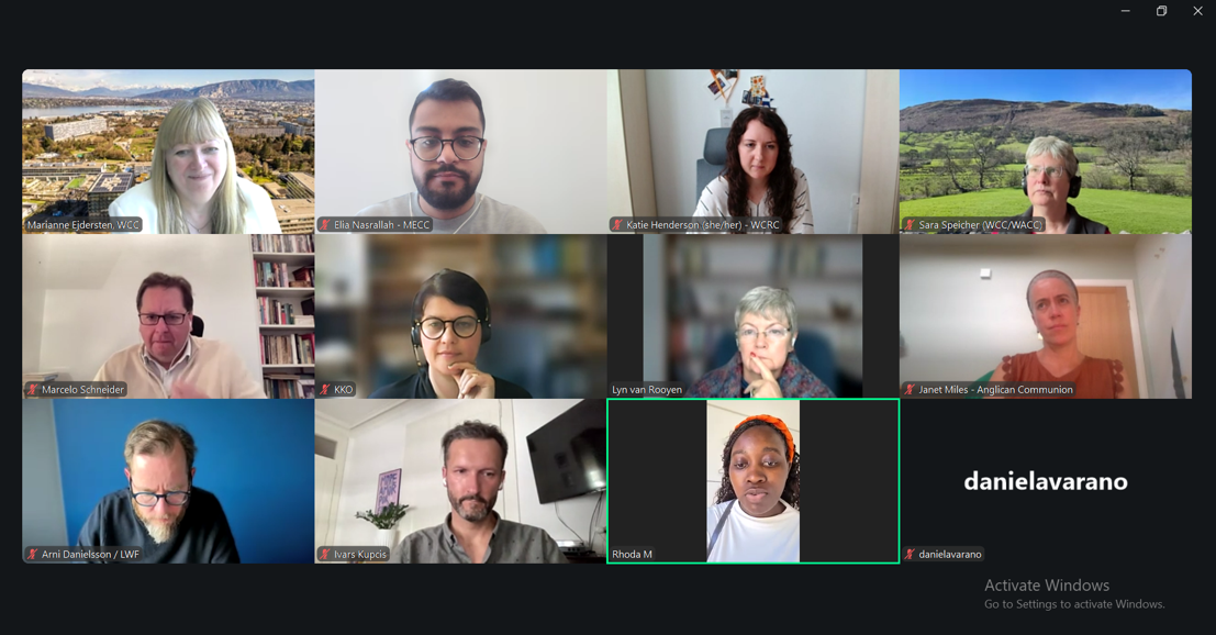 Global Ecumenical and Media Online Meeting at the Invitation of WCC and with the Participation of MECC