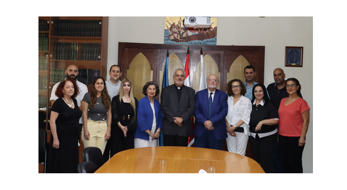 Father Dr. Rifat Bader Visits the Middle East Council of Churches in Beirut