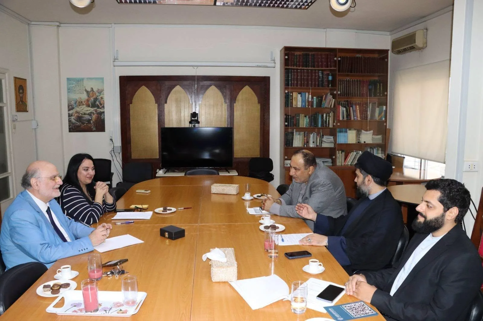 The Cultural Counselor of the Islamic Republic of Iran in Lebanon Dr. Sayyed Mohammad Rida Mortadawi Heads Delegation