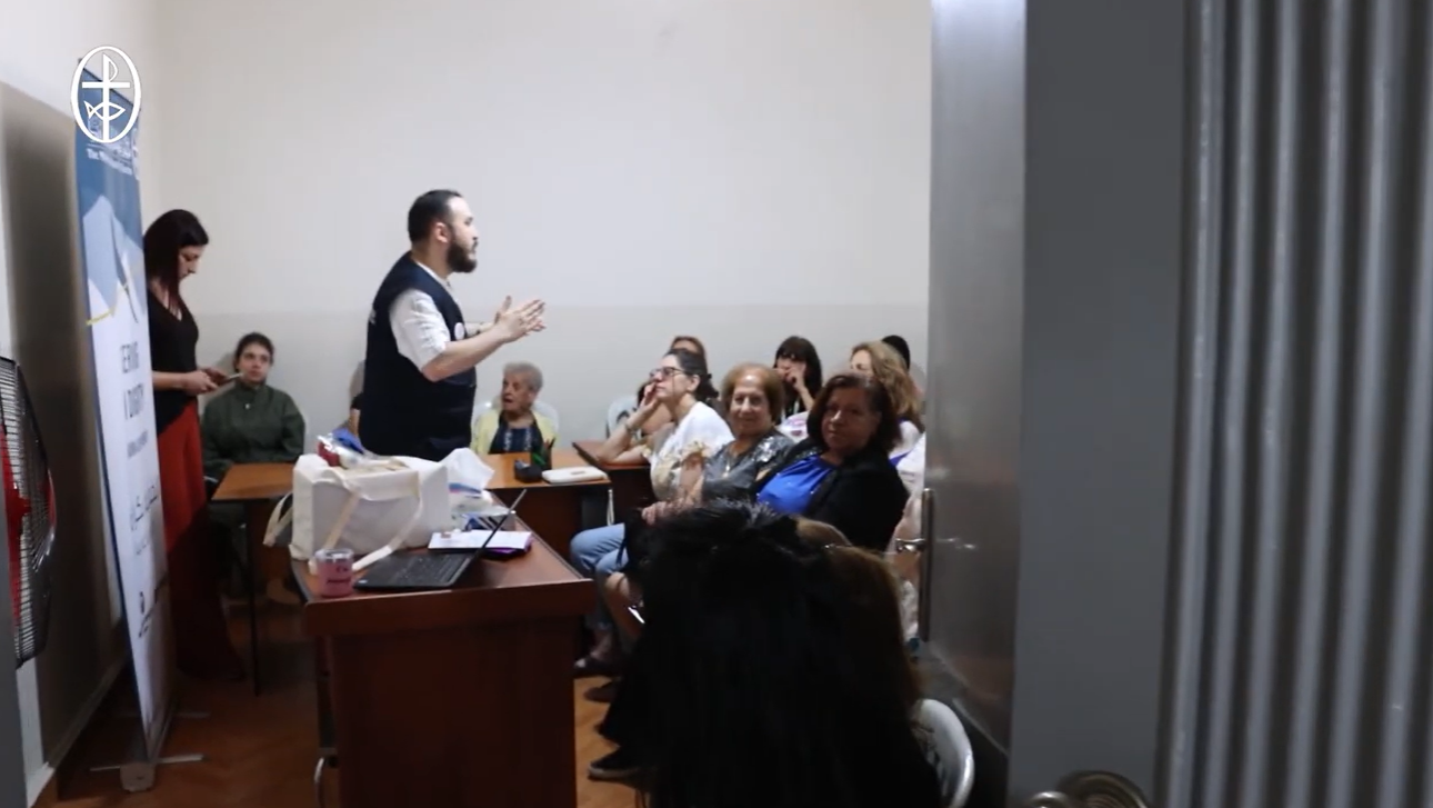 فيديو - مجلس كنائس الشرق الأوسط ينظّم عبر دائرة الدياكونيا والخدمة الإجتماعيّة، مكتب لبنان