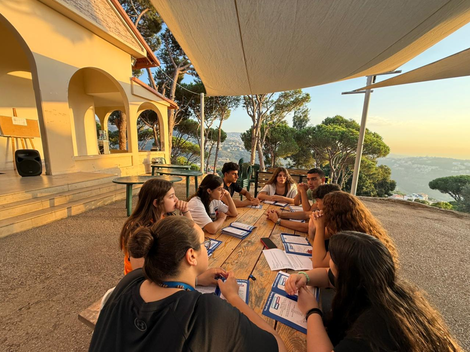 MECC and Its Partners on the Second Day of the Youth Leadership Building Camp in Lebanon