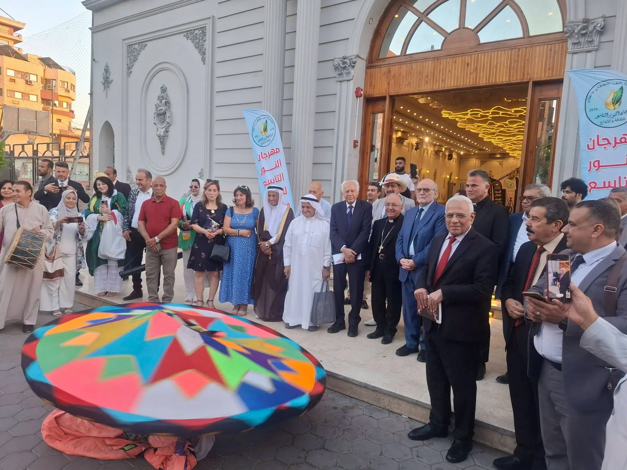 The MECC Secretary General Professor Michel Abs Participates in the Opening of the Al-Nour Ninth Festival for Culture and Creativity in Cairo