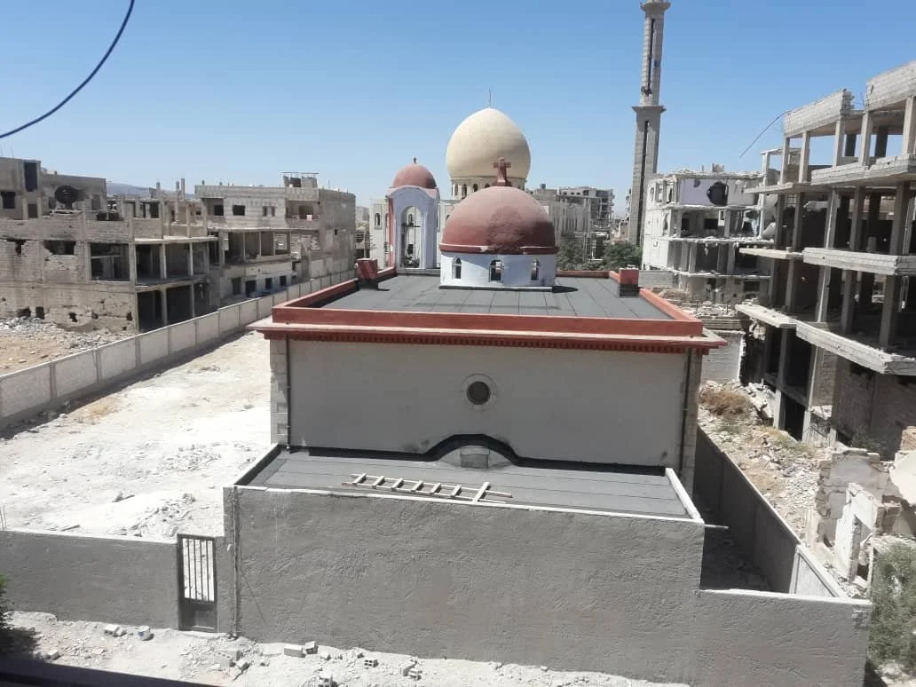 St Paul s Church In Darayya Gets Rid Of All The War Residues The st-paul-s-church-in-darayya-gets-rid-of-all-the-war-residues-the