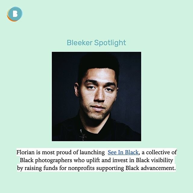Florian is a Product Marketing Manager, Inclusive Cameras at Google.

See in Black formed as a collective of Black photographers to dismantle white supremacy and systematic oppression. Their campaign launched today. Once in a while, we highlight incr
