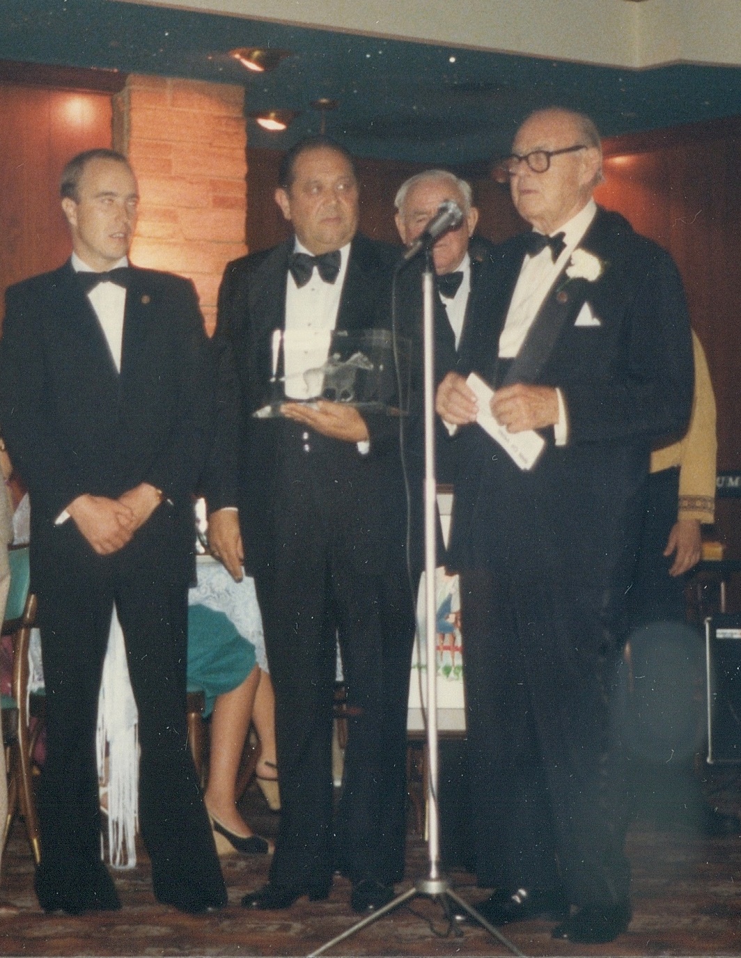 Reade, agent Vic Gilardi, and E.P. Taylor, 1977