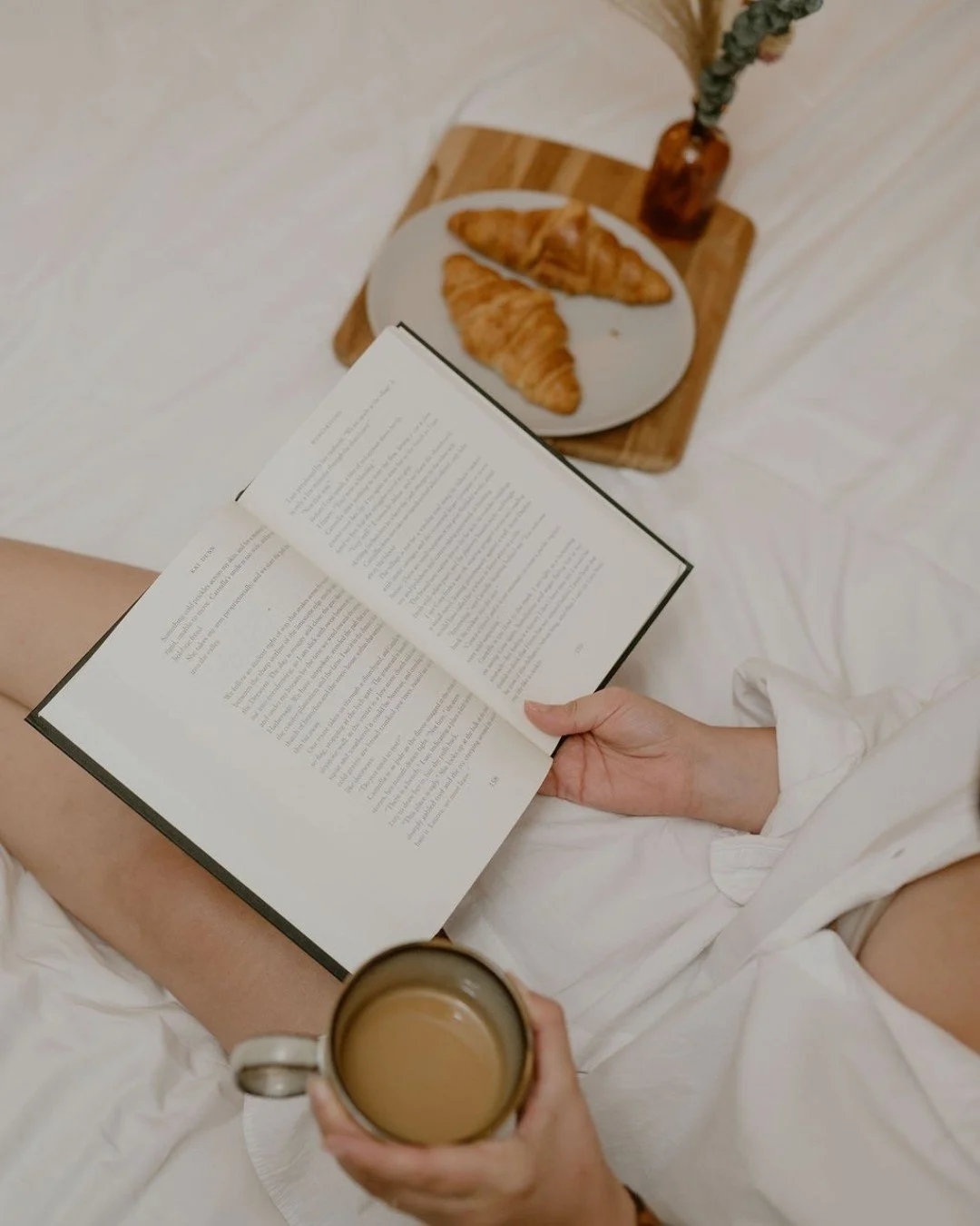 Give me a bed I don't have to make, a good book &amp; a cup of coffee... that's my kind of vacation!